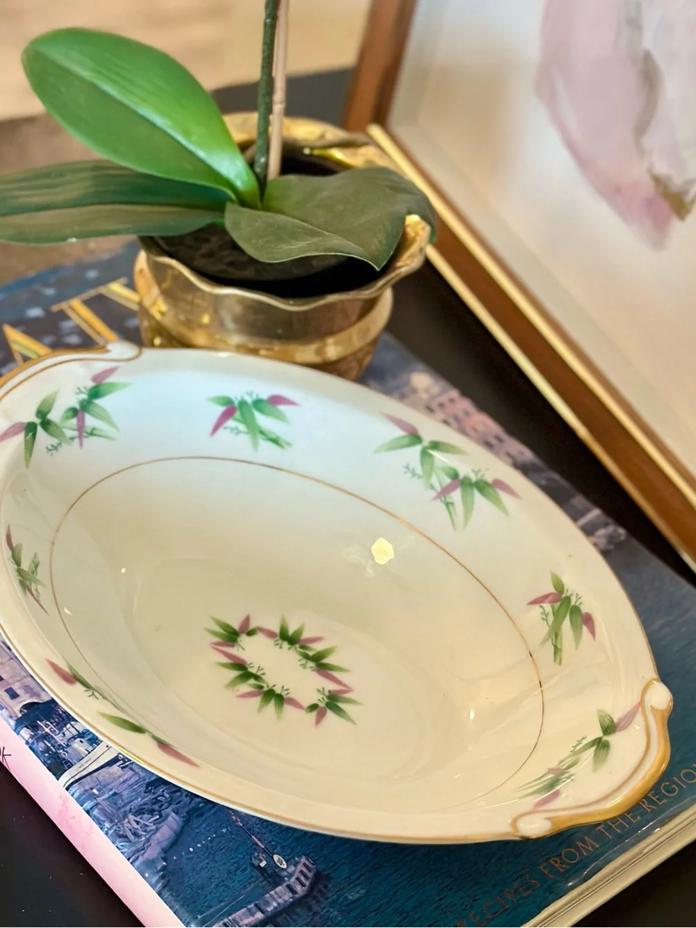 Vintage Harmony House Mandarin Oval Bowl